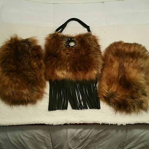 Fabulous Furs Handbags - SALYERS Fabulous Furs handbag, leg warmers, NWOT